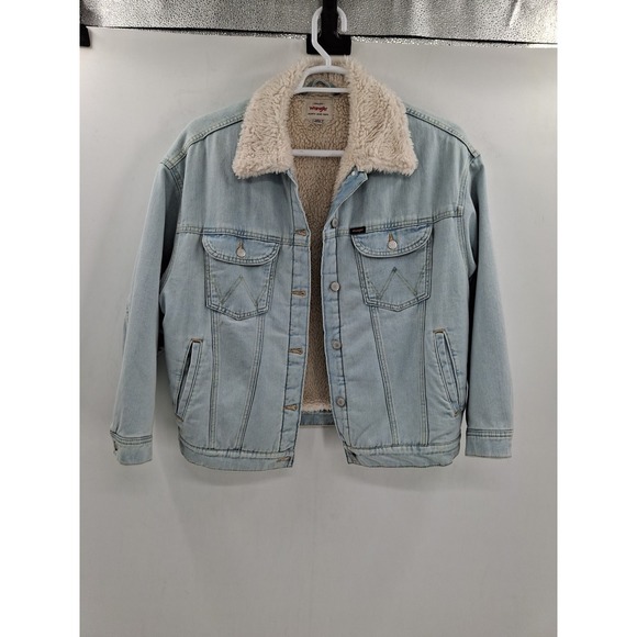 Wrangler Jackets & Blazers - Wrangler Womens Medium Sherpa Lined Jean Jacket